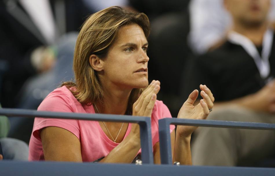 La ex tennista francese Amelie Mauresmo, allenatrice dello scozzese (Reuters)
